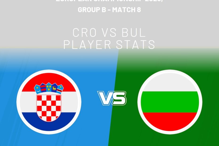 CRO vs BUL Player Stats: European Championship 2023, Group B - Match 8