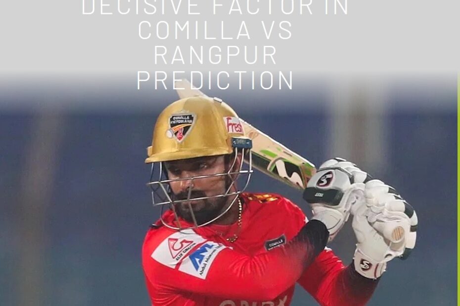 Litton Das' Captaincy: Decisive Factor in Comilla vs Rangpur Prediction