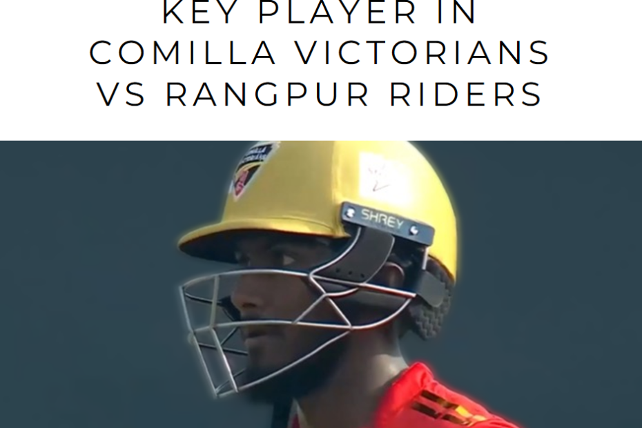 Jaker Ali's Impact: Key Player in Comilla Victorians vs Rangpur Riders